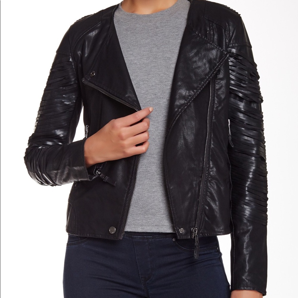 BlankNYC “Kiss & Tell” Faux-Leather Jacket